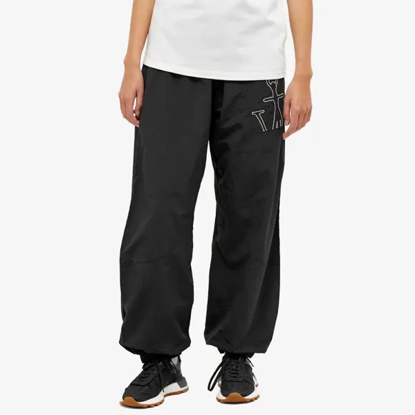 Jw Anderson Джоггеры с перекрученным логотипом, черный