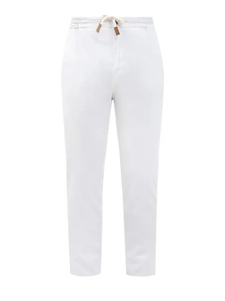 Белые брюки Travel из тенсела с эластичным поясом
