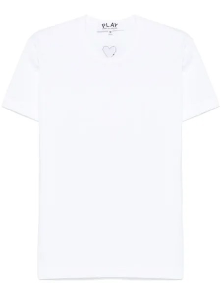 Comme Des Garçons Play футболка с нашивкой, белый