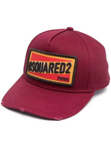 Dsquared2 кепка с логотипом и эффектом потертости