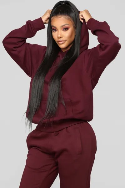 Худи Fashion Nova WMKT40418, бордовый