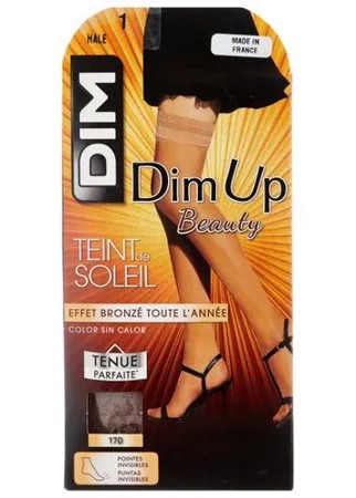 Чулки DIM Dim Up Teint de Soleil, 17 den, размер 1, hale (бежевый)