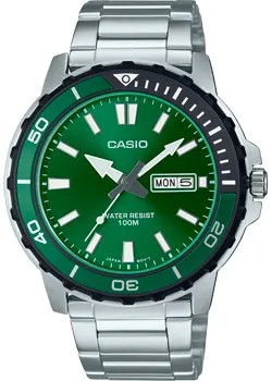 Японские наручные  мужские часы Casio MTD-125D-3A. Коллекция Analog