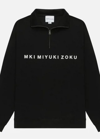 Мужская толстовка MKI Miyuki-Zoku Quarter Zip Sweater, цвет чёрный, размер S