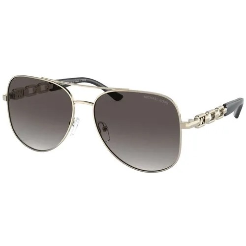 Солнцезащитные очки MICHAEL KORS, авиаторы, оправа: металл, для женщин, серый