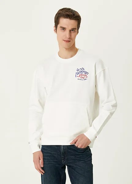Толстовка с надписью Scotch & Soda, экрю