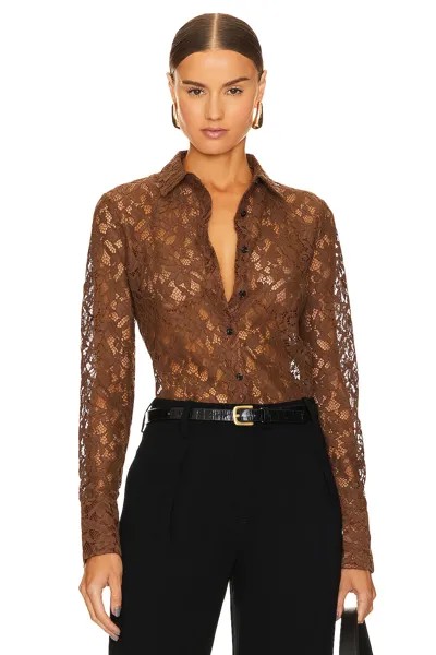 Рубашка Rag & Bone Yvette Lace, цвет Mocha