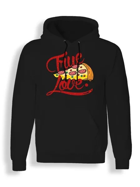 Худи унисекс СувенирShop Пицца/Pizza/Food 3 черное 3XL