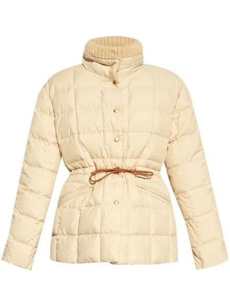 Moncler пуховик Антигона, нейтральный цвет