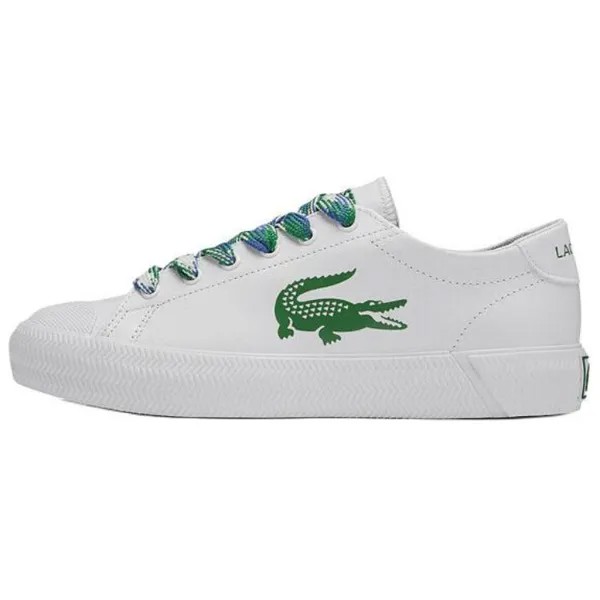 Кроссовки LACOSTE Skateboarding Shoes Women's Low-top White/Green, зеленый