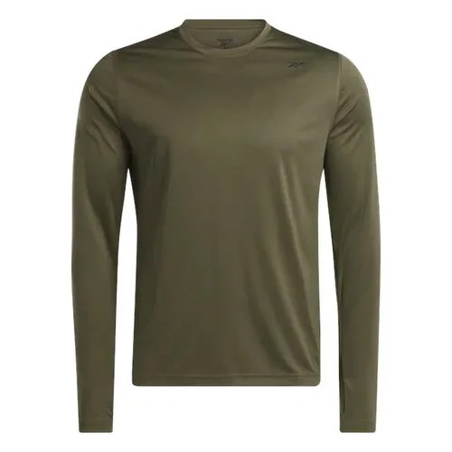 Лонгслив Reebok TRAIN LS TECH TEE, размер S, зеленый