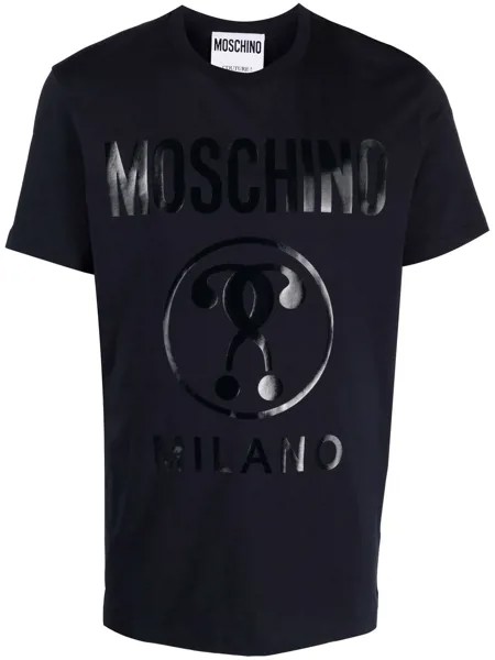 Moschino футболка с принтом Double Question Mark