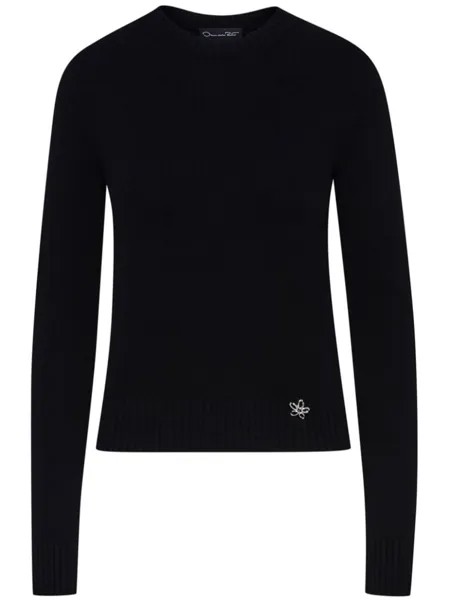 Oscar de la Renta джемпер O Flower, черный