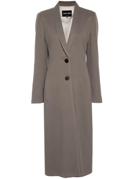 Giorgio Armani длинное пальто, нейтральный цвет