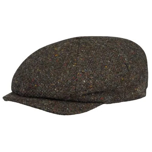 Кепка HANNA HATS арт. JP Tweed JP2 (коричневый / черный), размер 55