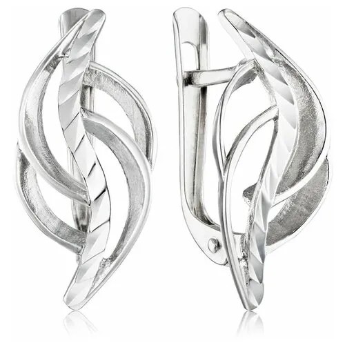 Серьги Ювелир Карат, серебро, 925 проба