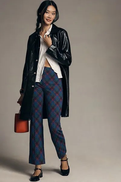 Брюки укороченные Maeve Margot Kick-Flere Plaid Edition, синий