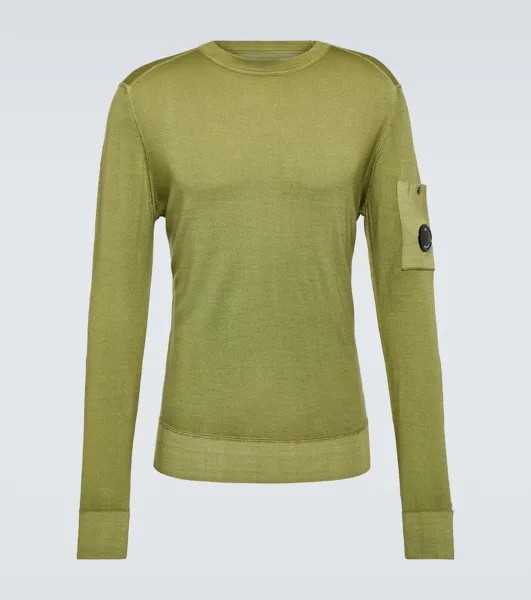 Шерстяной свитер C.P. Company, зеленый