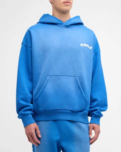 Мужская флисовая толстовка с логотипом Paint-Drip PURPLE, цвет Hwt Fleece Po Hoody