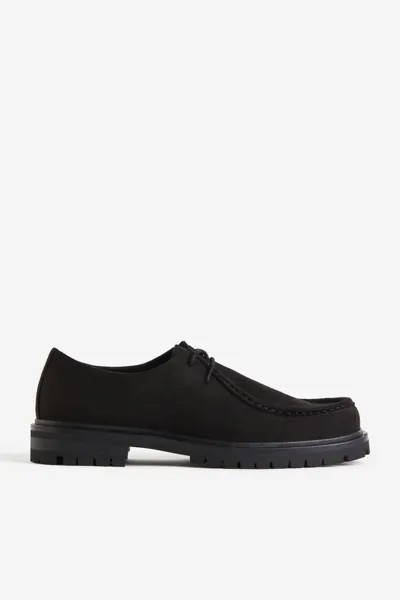 Туфли с отстрочкой-мокасиной H&M, черный