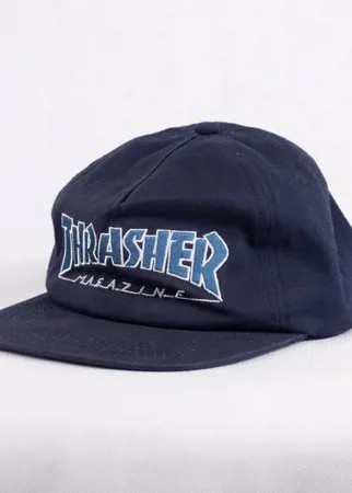 Кепка THRASHER Outlined Snapback Navy/Gray