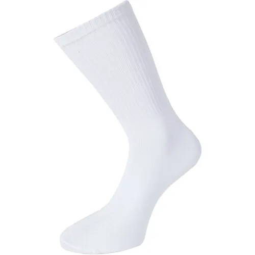 Носки  унисекс , 1 пара, высокие, износостойкие, размер универсальный, белый