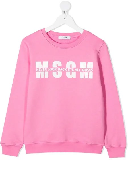 MSGM Kids толстовка с логотипом