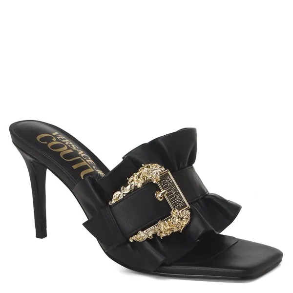 Шлепанцы женские Versace Jeans Couture 74VA3S70 черные 38 EU
