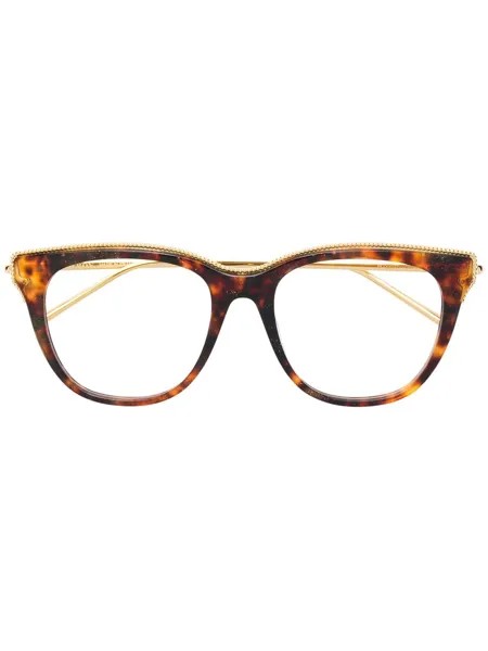 Boucheron Eyewear очки в квадратной черепаховой оправе