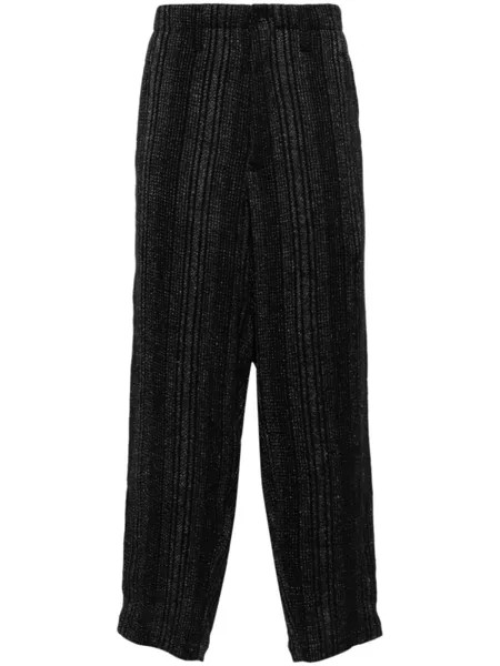 Yohji Yamamoto брюки широкого кроя, черный