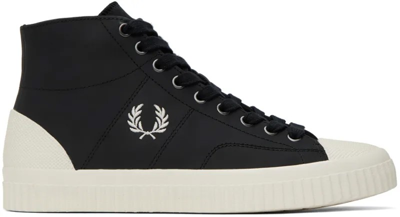 Черные кроссовки Hughes средней длины Fred Perry