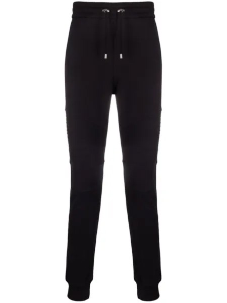 Balmain спортивные брюки с нашивкой-логотипом, черный