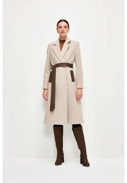 Классическое пальто Belted adL, бежевый