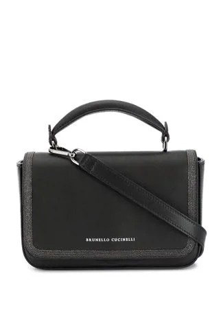 Brunello Cucinelli сумка-тоут с логотипом и верхней ручкой