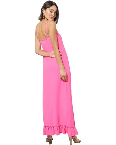 Платье line and dot Adelyn Midi Dress, цвет Hot Pink