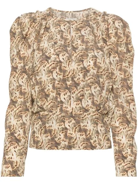 ISABEL MARANT блузка Zarga, нейтральный цвет