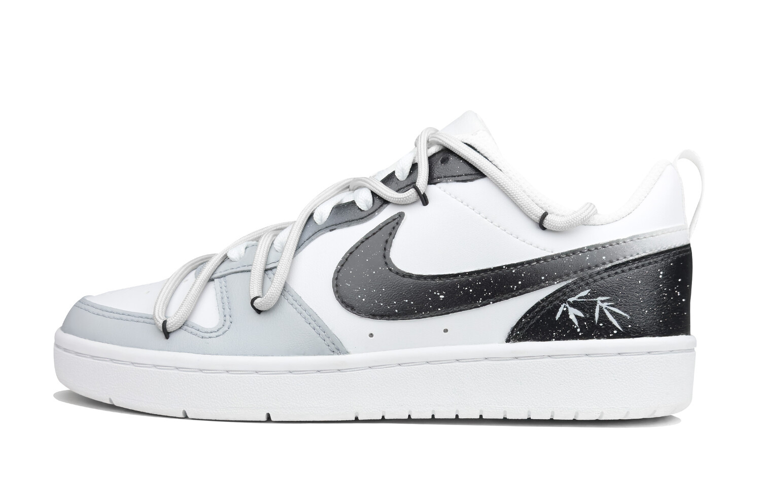 Кроссовки Nike Court Borough 2 Skateboarding Shoes Women's Low-top Black/grey/white, черный/белый/серый