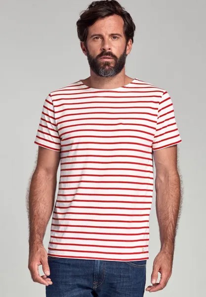 Футболка с принтом MARINIÈRE CLASSIC T-SHIRT Armor lux, цвет blanc braise
