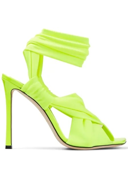Jimmy Choo босоножки Neoma 110 с ремешками, зеленый