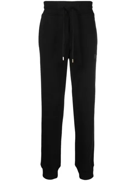 Versace Jeans Couture спортивные брюки с нашивкой-логотипом, черный