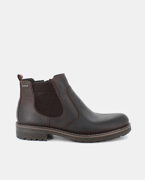 Мужские кожаные ботинки челси с подкладкой Goretex Igi&Co, темно коричневый