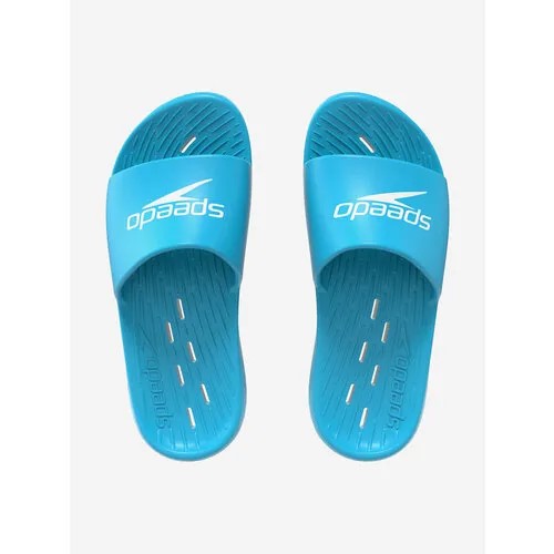 Шлепанцы Speedo Slide JU, размер 11 (29,5), голубой/белый