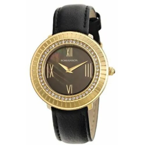 Наручные часы ROMANSON RL0385TLG(BK), золотой, черный