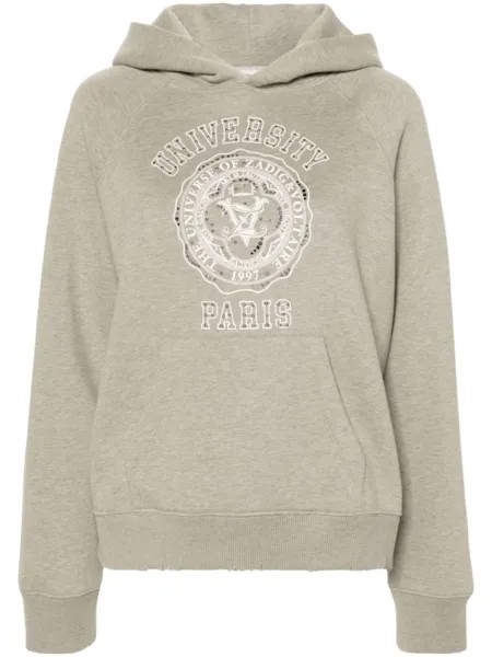 Zadig&Voltaire худи Georgy с графичным принтом, серый