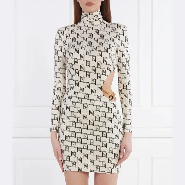 Платье Elisabetta Franchi, бежевый