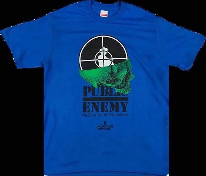 Футболка Supreme x Undercover x Public Enemy Terrordome T-Shirt 'Royal Blue', синий