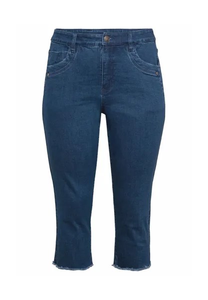 Джинсы с бахромой на подоле sheego, цвет Blue Denim