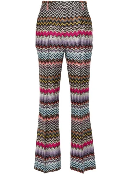 Missoni брюки-капри с завышенной талией, розовый