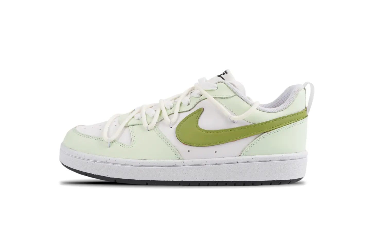 Кроссовки Nike Court Borough Skateboarding Shoes Women's Low-top White/green, зеленый