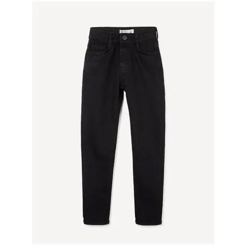 Чёрные джинсы Slim для мальчика Gloria Jeans, размер 12-13л/158 (40)